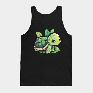 Cute Turtle Sticker Tank Top